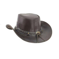 American Bison Smooth Leather Cowboy Hat #HT116 - Bundle Bus