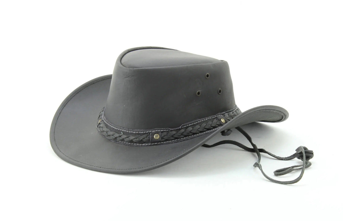 American Bison Smooth Leather Cowboy Hat #HT116 - Bundle Bus