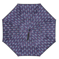 Anchor Pattern Reverse Open Inverted Umbrella -IUM18094-NV - Bundle Bus