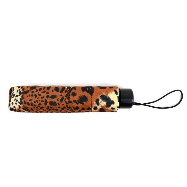 Animal Print Compact Umbrella with Plastic Handle - UM5006 - Bundle Bus