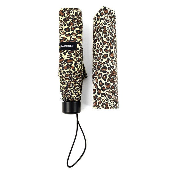 Animal Print Telescopic Compact Umbrella with Plastic Handle - UM5005 - Bundle Bus