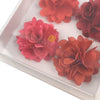 Assorted Solid Mini Bouquet Clutch Back Flower Lapel Pin 4pc Combo Set 4FLP-BURG - Bundle Bus