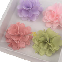 Assorted Solid Mini Bouquet Clutch Back Flower Lapel Pin 4pc Combo Set 4FLP-CORAL - Bundle Bus