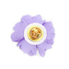 Assorted Solid Mini Bouquet Clutch Back Flower Lapel Pin 4pc Combo Set 4FLP-PRP - Bundle Bus