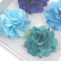 Assorted Solid Mini Bouquet Clutch Back Flower Lapel Pin 4pc Combo Set 4FLP-TURQ - Bundle Bus