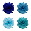 Assorted Solid Mini Bouquet Clutch Back Flower Lapel Pin 4pc Combo Set 4FLP-TURQ - Bundle Bus