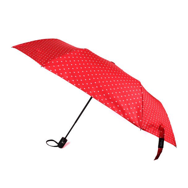 Auto Open Compact Heart Pattern Umbrella- UM3205 - Bundle Bus