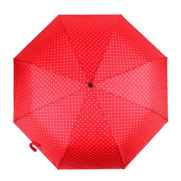 Auto Open Compact Heart Pattern Umbrella- UM3205 - Bundle Bus