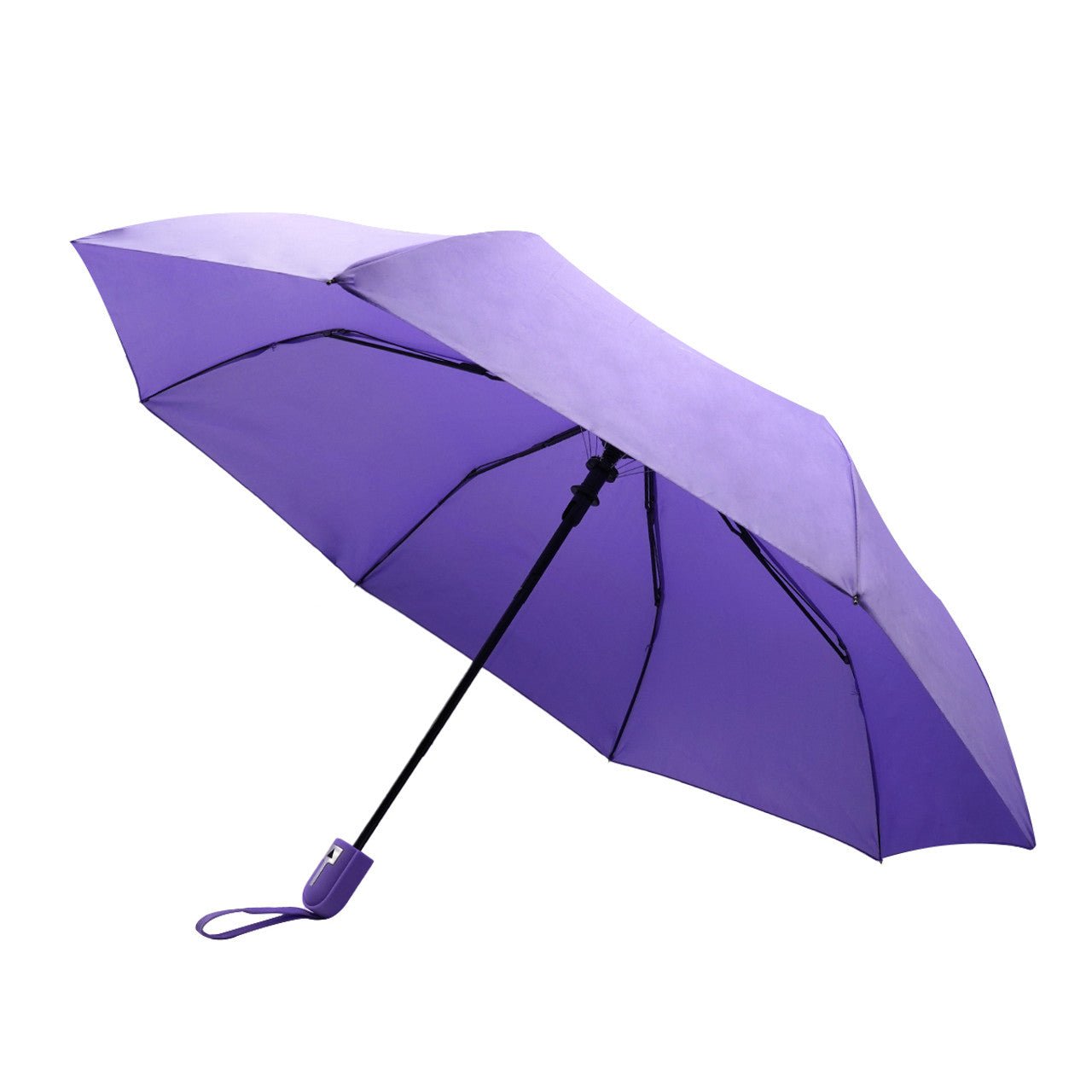 Auto Open Compact Solid Color Travel Umbrella - UM5029 - Bundle Bus