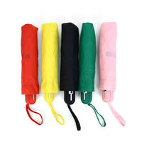 Auto Open Compact Solid Color Travel Umbrella - UM5029 - Bundle Bus