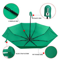 Auto Open Compact Solid Color Travel Umbrella - UM5029 - Bundle Bus