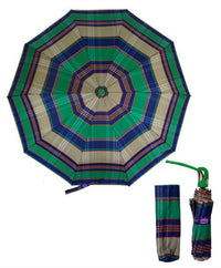 Auto Open Compact Travel Plaid Umbrella- UM3004 - Bundle Bus