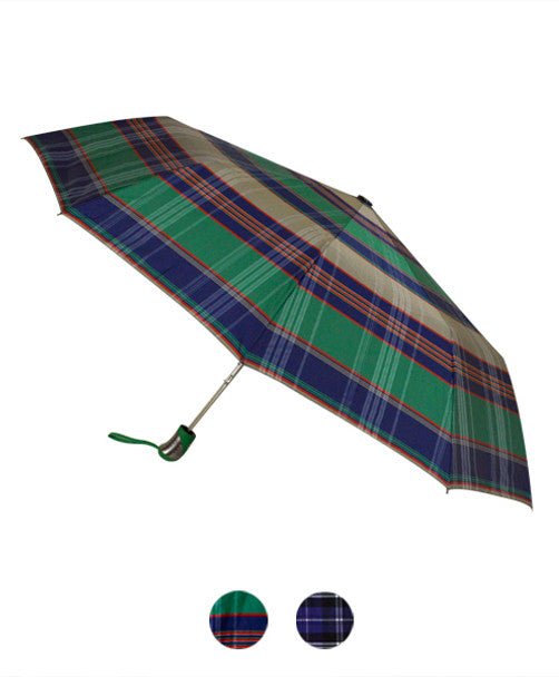 Auto Open Compact Travel Plaid Umbrella- UM3004 - Bundle Bus