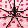 Auto Open Strawberry Compact Umbrella -UM3215-PK - Bundle Bus