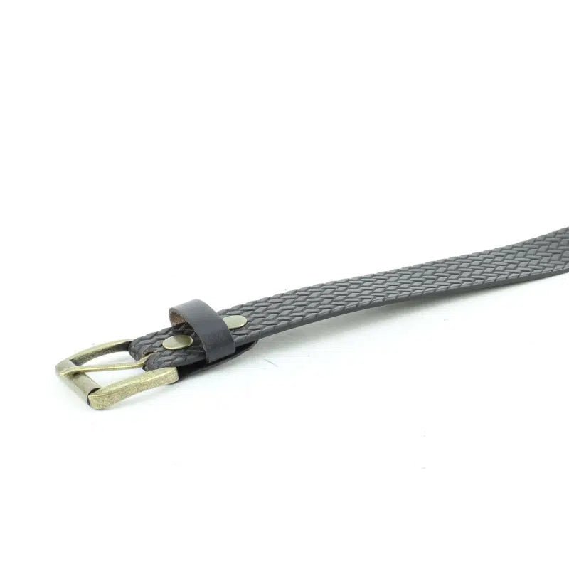 Basket Weave Leather Belt- BL 257 - Bundle Bus