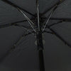 Black Compact Umbrella with Rubberized Curve Handle - UM5007 - Bundle Bus