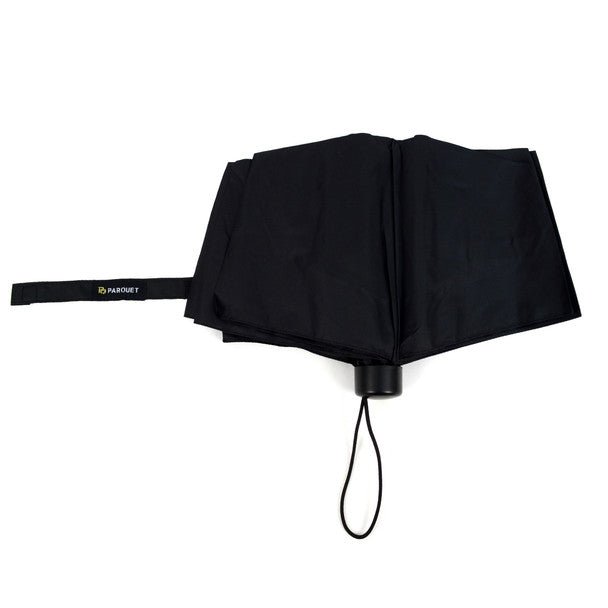 Black Telescopic Compact Umbrella with Plastic Handle - UM5004 - Bundle Bus