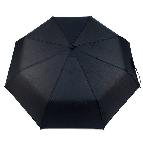 Black Telescopic Compact Umbrella with Plastic Handle - UM5004 - Bundle Bus