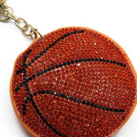 Bling Crystal Basketball Sport Keychain-31252HY-G - Bundle Bus