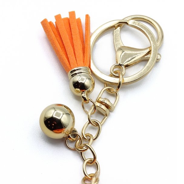 Bling Crystal Basketball Sport Keychain-31252HY-G - Bundle Bus