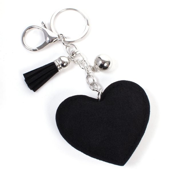 Bling Crystal Blessed Heart Tassel Keychain -31269VJT-S - Bundle Bus