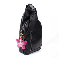 Bling Crystal Butterfly Tassel Keychain-31143RO-G - Bundle Bus