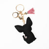 Bling Crystal Chihuahua Tassel Keychain -31424CR-G - Bundle Bus