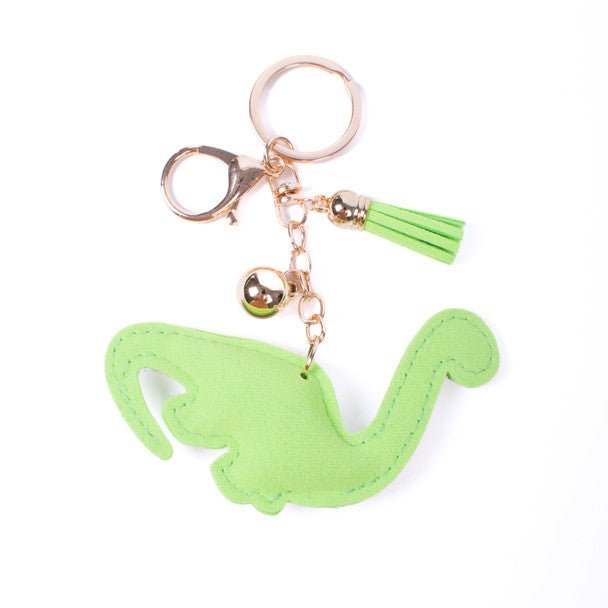 Bling Crystal Green Brachiosaurus Keychain-31695PE-G - Bundle Bus