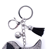 Bling Crystal Rhinestone Beagle Keychain-31193JT-S - Bundle Bus