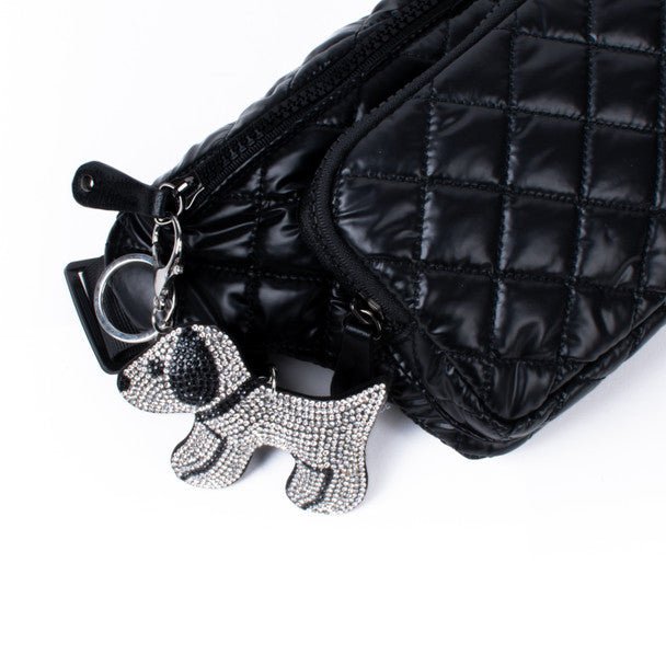 Bling Crystal Rhinestone Beagle Keychain-31193JT-S - Bundle Bus