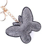 Bling Crystal Rhinestone Black Butterfly Keychain31143CR-G - Bundle Bus