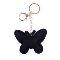 Bling Crystal Rhinestone Black Butterfly Keychain31143CR-G - Bundle Bus