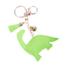 Bling Crystal Rhinestone Green Brontosaurus Dino Keychain-31692PE-G - Bundle Bus