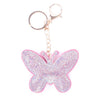 Bling Crystal Rhinestone Pink Butterfly Keychain -31143AB-G - Bundle Bus