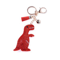 Bling Crystal Rhinestone Red Trex Dino Nugget Keychain-31691HY-G - Bundle Bus