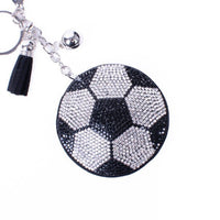 Bling Crystal Rhinestone Soccer Ball keychain-31251JT-S - Bundle Bus