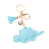 Bling Crystal Rhinestone Stegosaurus Dino Keychain-31693AQ-G - Bundle Bus