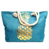 Blue and Gold Pineapple Ladies Tote Bag - LTBG1203 - Bundle Bus