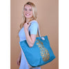 Blue and Gold Pineapple Ladies Tote Bag - LTBG1203 - Bundle Bus