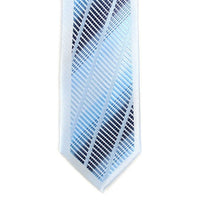 Blue Microfiber Poly Woven 2.25" Slim Panel Tie MPPW1616 - Bundle Bus