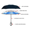 Blue Sky Double Layer Inverted Umbrella - UM18051-BL - Bundle Bus