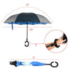 Blue Sky Double Layer Inverted Umbrella - UM18051-BL - Bundle Bus