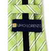 Boy's 14" Plaid Lime Zipper Tie - Bundle Bus