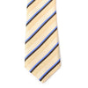 Boy's 14" Striped Tan Zipper Tie - Bundle Bus