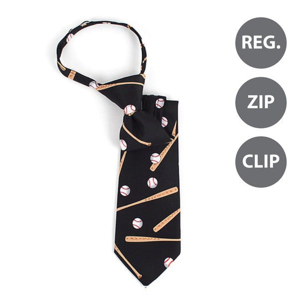 Boy's Baseball Novelty Tie BN2604-T - Bundle Bus