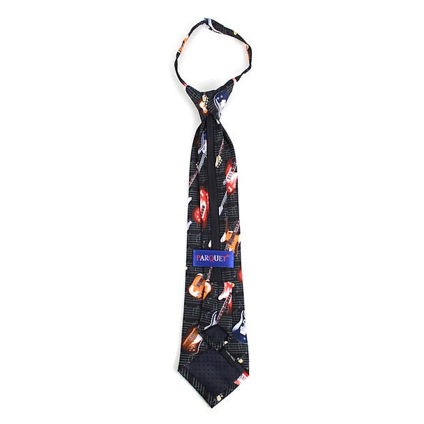 Boy's Guitar Novelty Tie BN2606-T - Bundle Bus