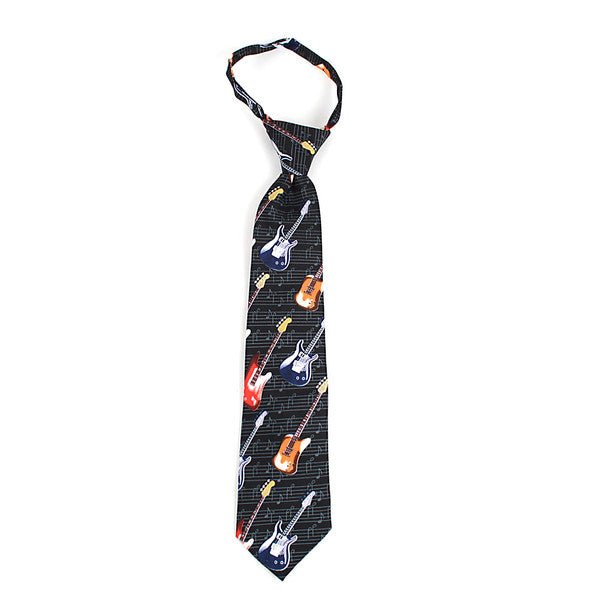 Boy's Guitar Novelty Tie BN2606-T - Bundle Bus