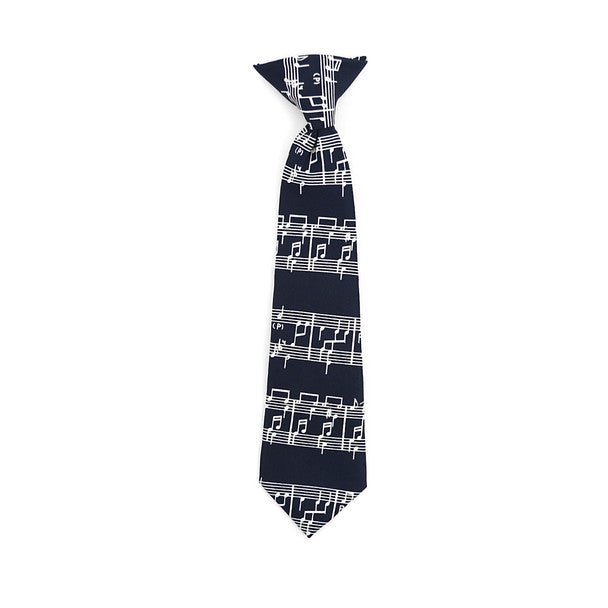 Boy's Music Notes Novelty Tie BN2607-T - Bundle Bus