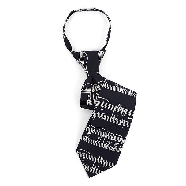 Boy's Music Notes Novelty Tie BN2607-T - Bundle Bus