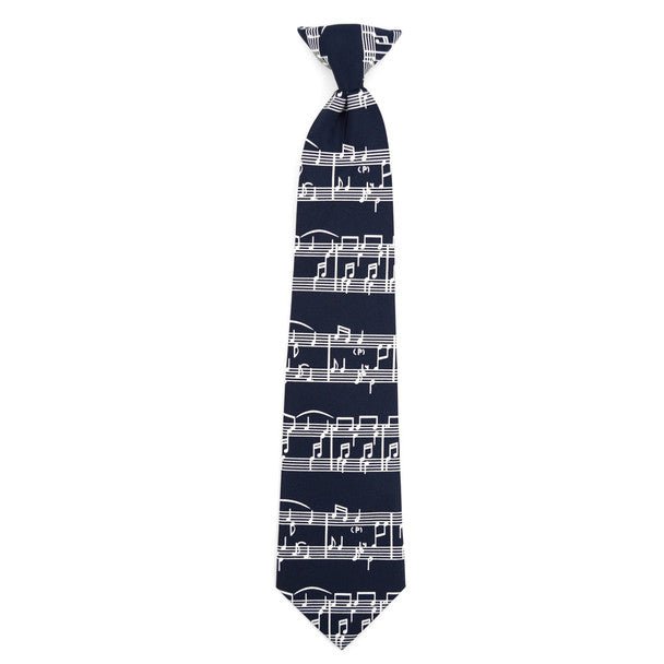 Boy's Music Notes Novelty Tie BN2607-T - Bundle Bus